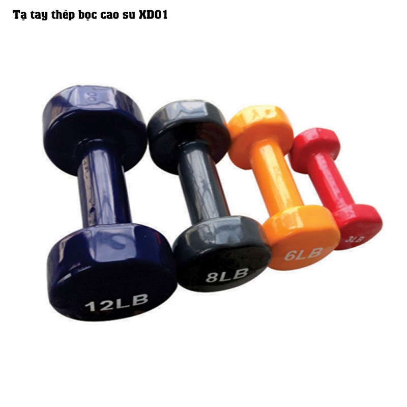 Tạ tay Thép bọc cao su  XD01-1LB