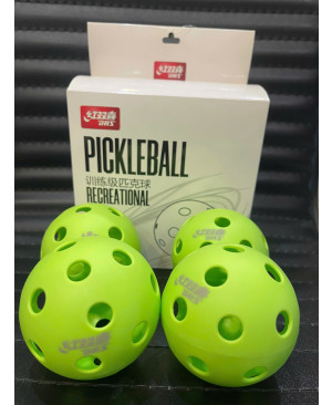 Quả bóng Tập luyện Pickle ball  DHS PK26A1 ( 1 Hộp 4 Qủa) màu xạnh 26 lỗ